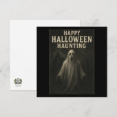 ハロウィンに幽霊が出る - おばけの招待状カード 招待状 (正面/裏面)