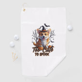 ハロウィンに怖がらせるにはかわいすぎる コーギー Tシャツ ゴルフタオル (インサイチュ)