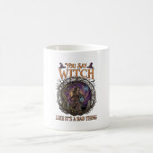 ハロウィンに悪いことをするのが魔法使いみたい コーヒーマグカップ (中央)