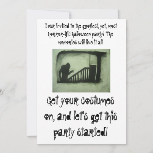 ハロウィンに招待されるあなたの 招待状 (正面)