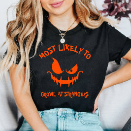ハロウィンに最も吠えそうな人 カスタムデザイン Tシャツ