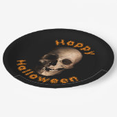 ハロウィンに腐敗したドクロ ペーパープレート (アングル)