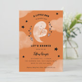 ハロウィンに赤ちゃんがもうすぐ生まれる！ベイビーシャワー 招待状 (スタンド正面)