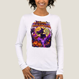 ハロウィンに飛ぶ魔女 - スリリングで魔法のような トライブレンドＴシャツ