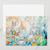 ハロウィンねこアート シーズンカード (正面/裏面)