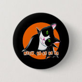 ハロウィンねこ 缶バッジ (正面)
