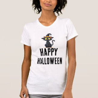 ハロウィンねこTシャツ | かわいい不気味なネコT Tシャツ
