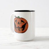 ハロウィンのあったかデザイン ツートーンマグカップ (正面左)