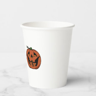 ハロウィンのあったかデザイン 紙コップ