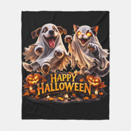 ハロウィンのあったかフリース フリースブランケット