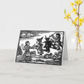 ハロウィンのおどけ カード (黄色い花)