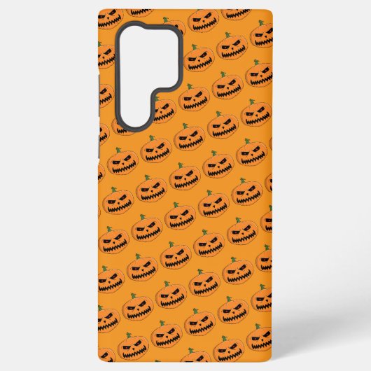ハロウィンのおどろおどろしいジャック・オ・ランタン SAMSUNG GALAXYケース (裏面)