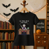 ハロウィンのおどろおどろしく賢い先生 Tシャツ
