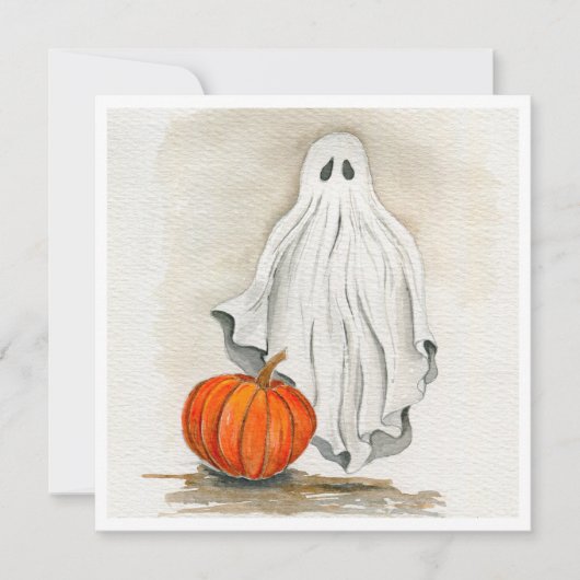 ハロウィンのおばけのカード シーズンカード (正面)