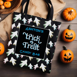ハロウィンのおばけのトリック・オア・トリート パーソナライズドバッグ トートバッグ