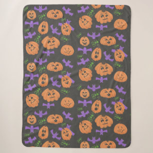ハロウィンのおばけのブランケット シェルパブランケット