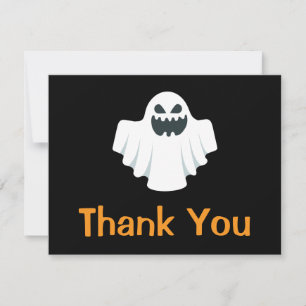 ハロウィンのおばけの感謝カード サンキューカード