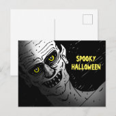 ハロウィンのおばけの絵はがき シーズンポストカード (正面/裏面)