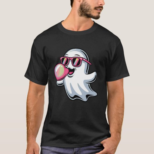 ハロウィンのおばけの風船ガム幼児B Tシャツ (正面)