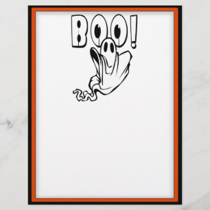ハロウィンのおばけは「BOO!」と言う チラシ