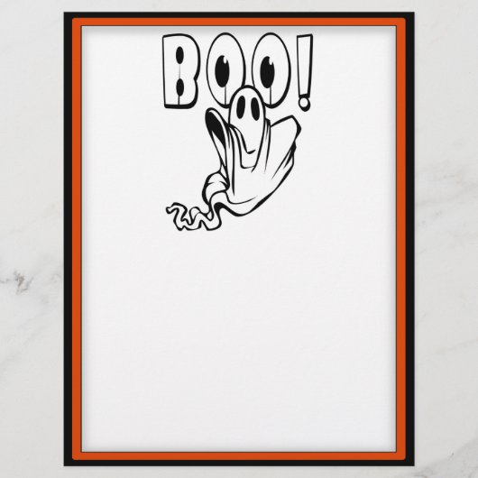 ハロウィンのおばけは「BOO!」と言う チラシ (正面)