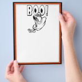 ハロウィンのおばけは「BOO!」と言う チラシ (手)