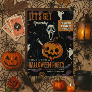 ハロウィンのおばけパーティーに参加しよう 招待状