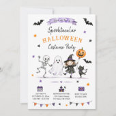 ハロウィンのおばけパーティー 招待状 (正面)