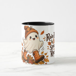 ハロウィンのおばけマグカップ - 長靴をはいたおばけ マグカップ