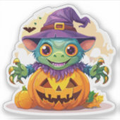 ハロウィンのおばけ シール (正面)