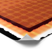 ハロウィンのおびえた猫アートポスター ポスター (角)