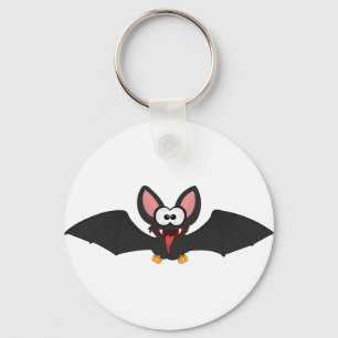 ハロウィンのおもしろいなこうもり キーホルダー