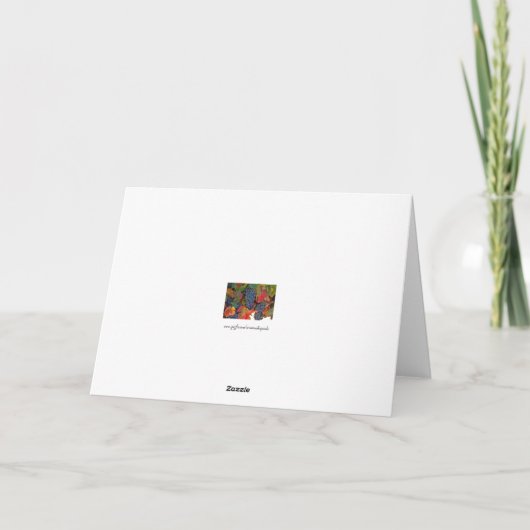 ハロウィンのおもしろいなワインのハッピーバースデー カード (裏面)