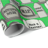 ハロウィンのおもしろいな墓石 ラッピングペーパー (ロールコーナー)