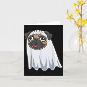 ハロウィンのおもしろい犬 カード (黄色い花)