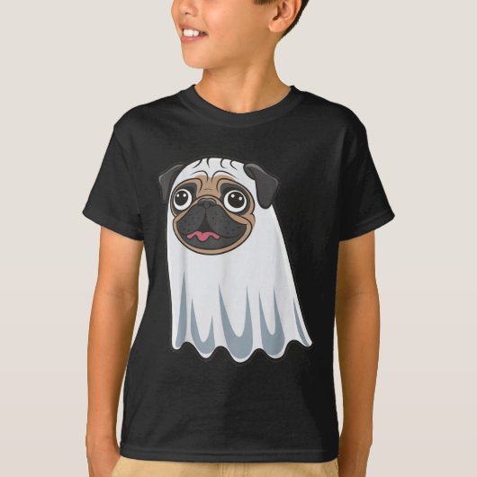 ハロウィンのおもしろい犬 Tシャツ (正面)