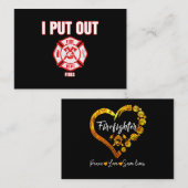 ハロウィンのおもしろい衣装を着た消防士 名刺 (正面/裏面)