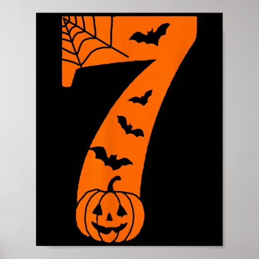 ハロウィンのおもしろミームセブンシックス 6 7 ポスター (正面)