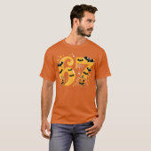 ハロウィンのおもしろミームセリフ 6 7 シックス セブン Tシャツ (正面フル)