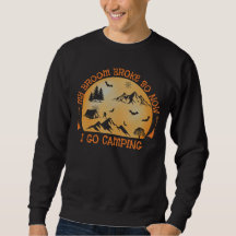 ハロウィンのおもしろTシャツ 箒が壊れたのでキャンプに行きます