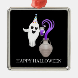 ハロウィンのお化けで楽しくお祝い メタルオーナメント