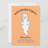 ハロウィンのお化けの招待状 招待状 (正面)