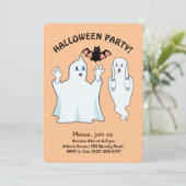 ハロウィンのお化けの招待状 招待状 (スタンド正面)