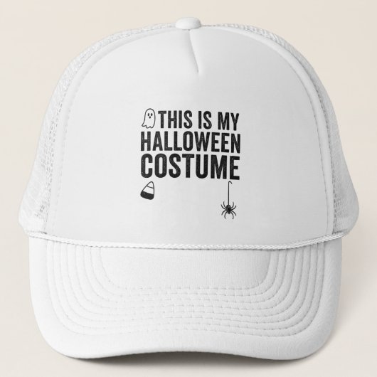 ハロウィンのお化けクモのコスプレ 冗談Tシャツ キャップ (正面)
