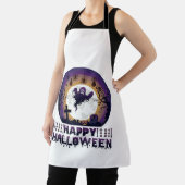 ハロウィンのお化けコウモリ蜘蛛_1 エプロン (インサイチュ)