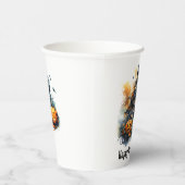 ハロウィンのお化け城の紙コップ 紙コップ (右)