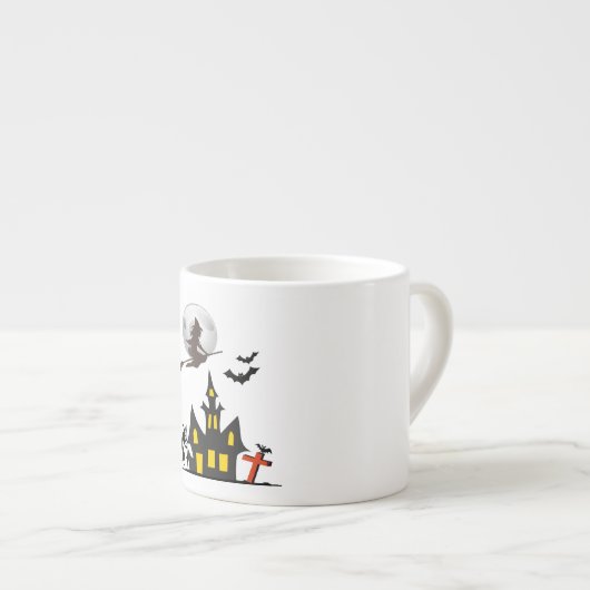 ハロウィンのお化け屋敷のエスプレッソのマグ エスプレッソカップ (正面右)