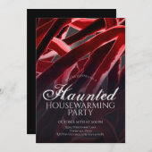 ハロウィンのお化け屋敷パーティーのお披露目 招待状 (正面/裏面)
