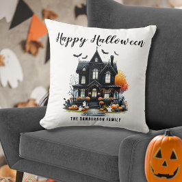 ハロウィンのお化け屋敷 クッション