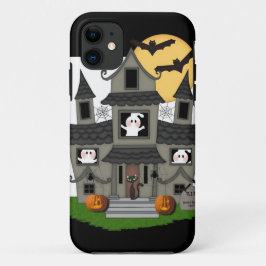 ハロウィンのお化け屋敷 iPhone 11 ケース